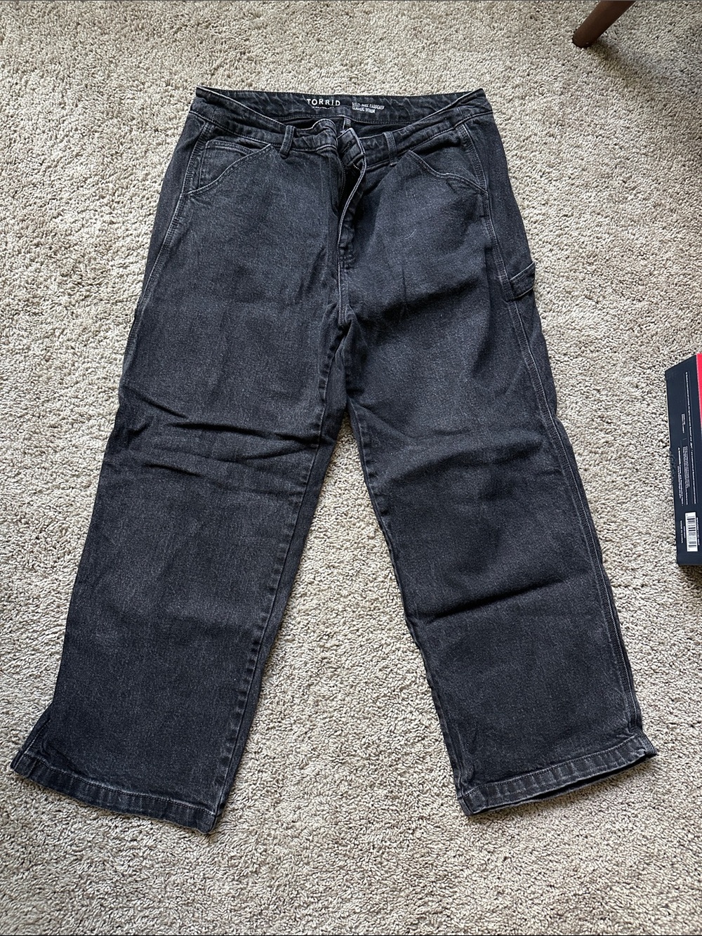 torrid Black Wide-Leg Cargo Pants for Men
